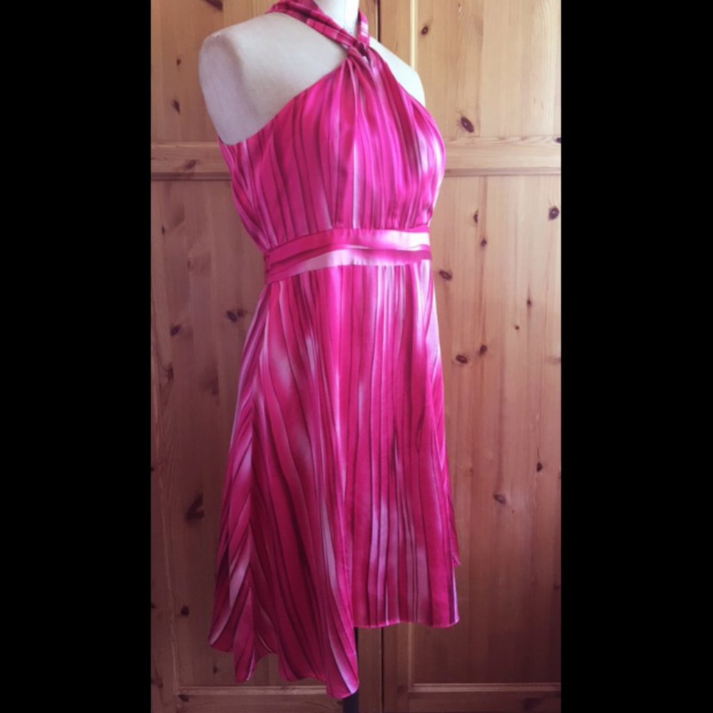 Pink Silk Halter Dress Size 40 (US 10)